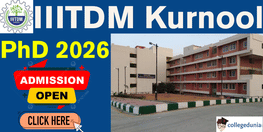 IIITDM Kurnool Begins PhD Admissions for January Session 2026